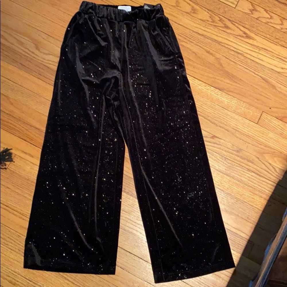 Pull up elastic waist pant